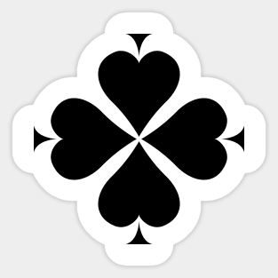 clover spade Sticker